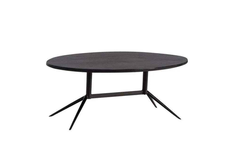 Sofabord Wohnling Massivt tre oval 90 cm moderne v:9796229