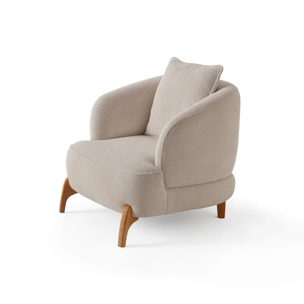 Ørelappstol Atelier Del Sofa Gloria (81 x 76 x 81 cm) Beige v:3549601