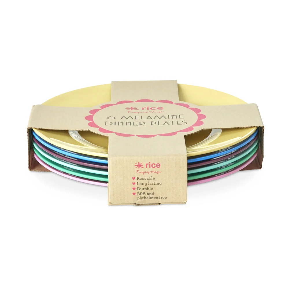 Rice melamintallerken Ø26 cm 6-pk v:4906542 Rice melamintallerken Ø26 cm 6-pk v:4906542