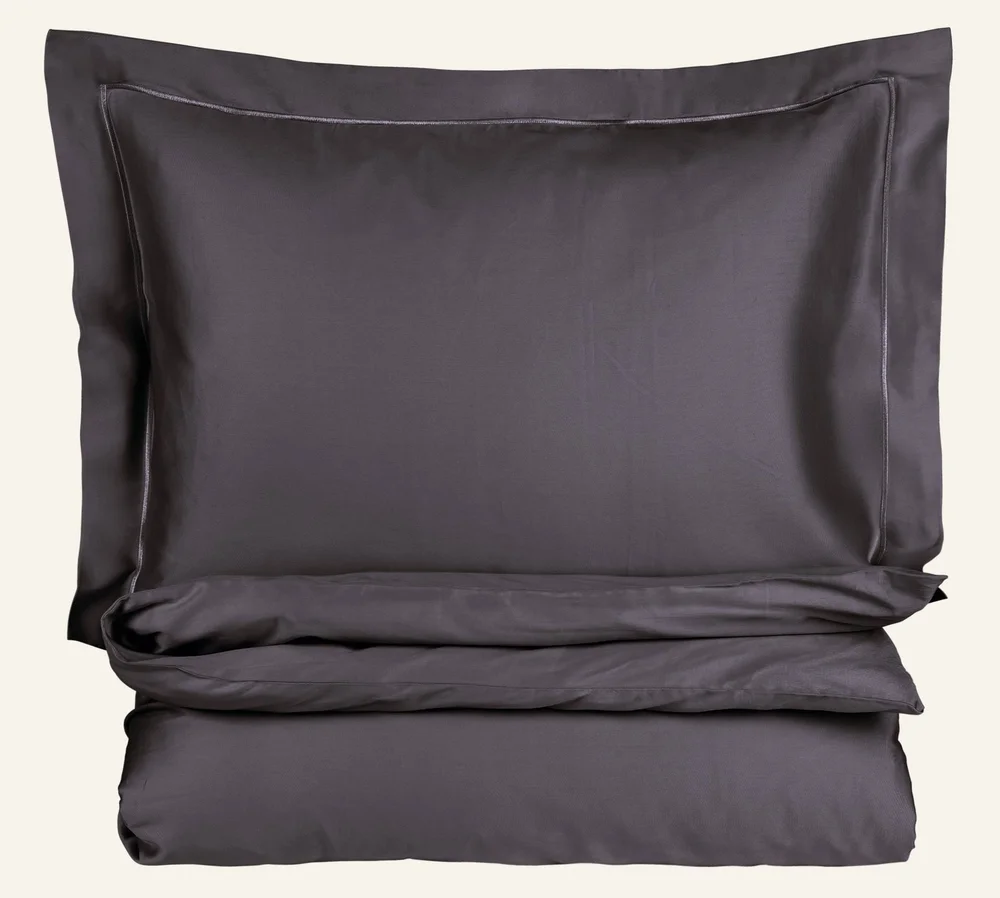 Egyptisk bomull sateng sengesett grå – 140×200 cm/50×70 cm v:7776332 Egyptisk bomull sateng sengesett grå – 140×200 cm/50×70 cm v:7776332