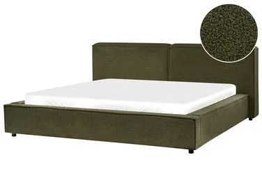 Seng Bouclé LINARDS 180 x 200 cm Mørkegrønn v:6310262 Seng Bouclé LINARDS 180 x 200 cm Mørkegrønn v:6310262