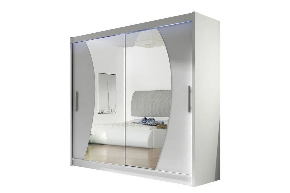 Prag Garderobe med Speil 180×215 cm v:9319467 Prag Garderobe med Speil 180×215 cm v:9319467