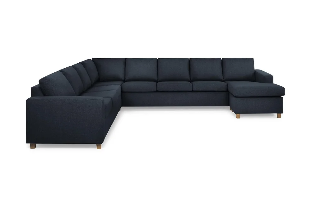 Crazy 7-seters Høyrevendt U-formet XX-Large Hjørnesofa med Divan i Stoff v:5901207 Crazy 7-seters Høyrevendt U-formet XX-Large Hjørnesofa med Divan i Stoff v:5901207