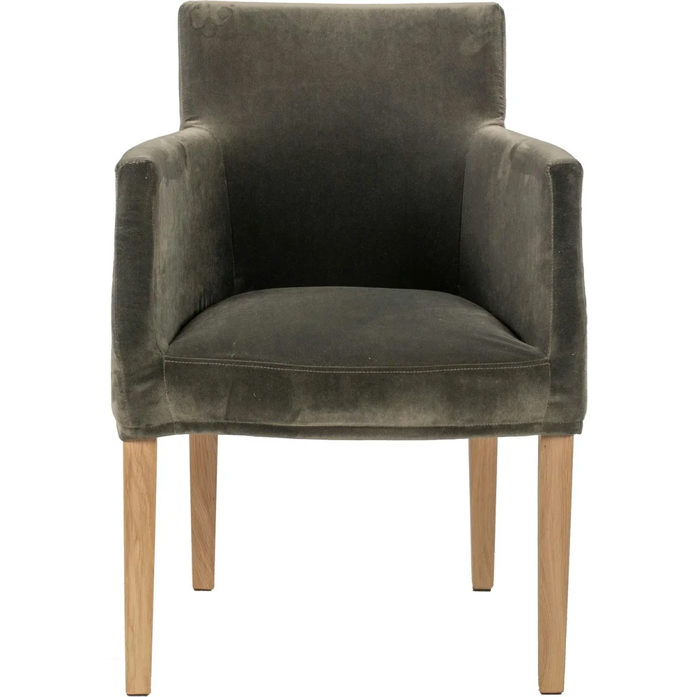 Brooklyn Stol med Løst Trekk, Nat. Eik / Omega Graphite 51 v:8399955