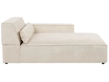 Venstrevendt sjeselong HELLNAR Fløyel Lys beige v:3011868 Venstrevendt sjeselong HELLNAR Fløyel Lys beige v:3011868
