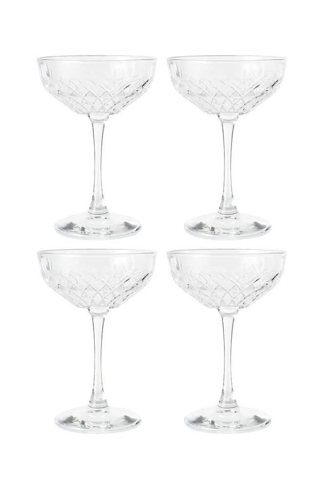 Cocktailglass Line 4-pakning – Transparent – Kjøkken & husholdning | m v:6083796