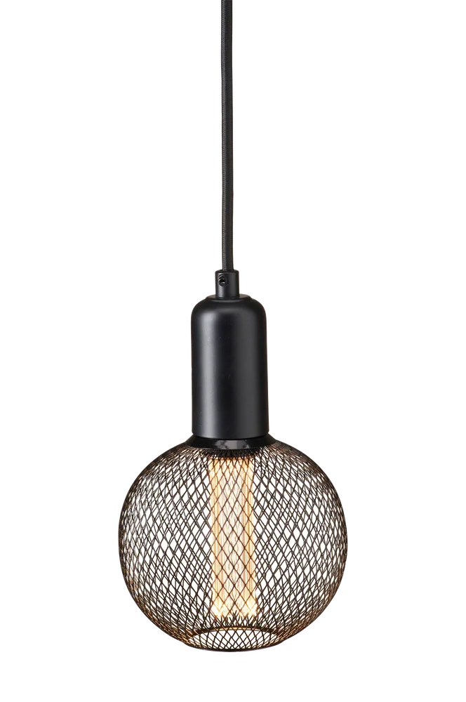 Vinduslampe Grid 12,5 cm - Svart - Belysning | m v:9286636