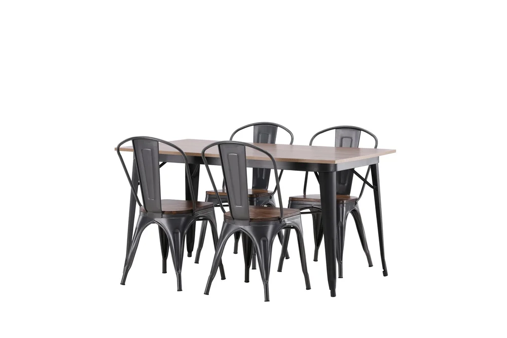 Ochovi Spisegruppe 140 cm Rektangulær med 4 Ochovi Stoler v:5021167
