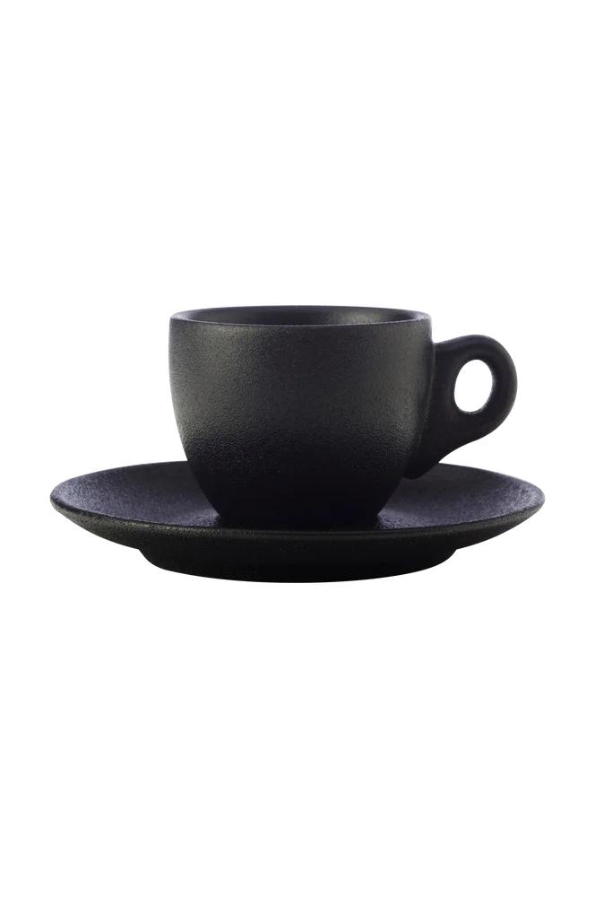 Espressokopp med skål Caviar 80ml - Svart - Kjøkken & husholdning | m v:5323318