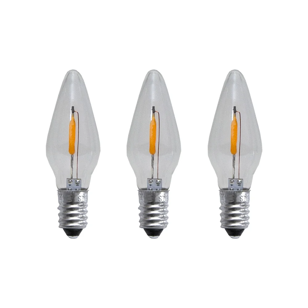 Reservelampe E10 LED filament soft glow 3-pakning v:6902529