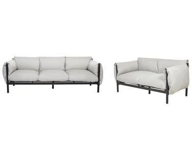 Hagesofasett 5-seters ESPERIA Metall Grå v:9565937 Hagesofasett 5-seters ESPERIA Metall Grå v:9565937