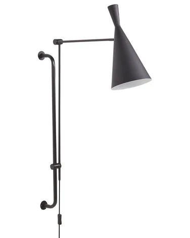 Vegglampe MARISA Justerbar Metall Svart v:8760307