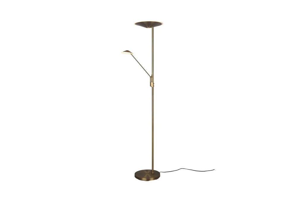 Brantford LED-Gulvlampe Antikk Messing v:6638213