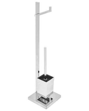 Holder for toalettpapir og børste ULAPES Metall Sølv v:3745001 Holder for toalettpapir og børste ULAPES Metall Sølv v:3745001