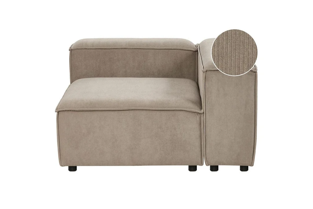 Soffgrupp Hörnsektion Ardal Taupe, svart, Vänstervänd Taupe, Svart Högervänd v:3763498
