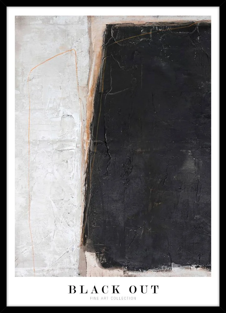 Bilde Black out, Svart rammeme – Svart – Dekor | m v:476601 Bilde Black out, Svart rammeme – Svart – Dekor | m v:476601