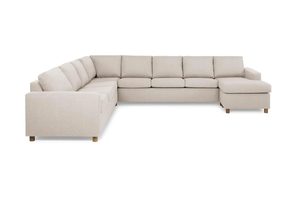 Crazy 7-seters Høyrevendt U-formet XX-Large Hjørnesofa med Divan i Stoff v:8160696 Crazy 7-seters Høyrevendt U-formet XX-Large Hjørnesofa med Divan i Stoff v:8160696
