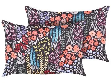 Sett med 2 utendørsputer CASTELARO Blomstermønster 40 x 60 cm Flerfarget v:5848708 Sett med 2 utendørsputer CASTELARO Blomstermønster 40 x 60 cm Flerfarget v:5848708