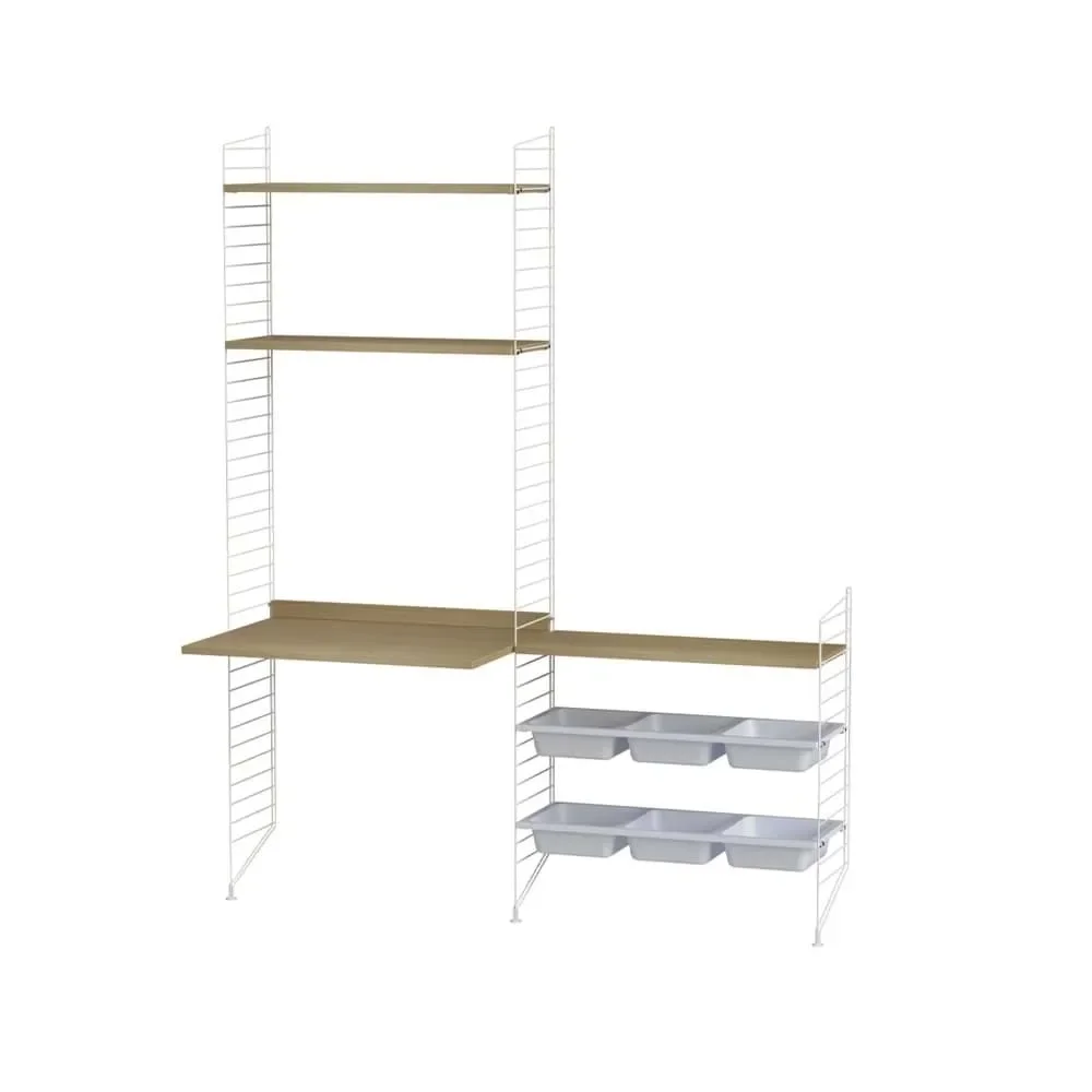 String barnerom eik & hvit – Kombinasjon E» v:5588070 String barnerom eik & hvit – Kombinasjon E» v:5588070