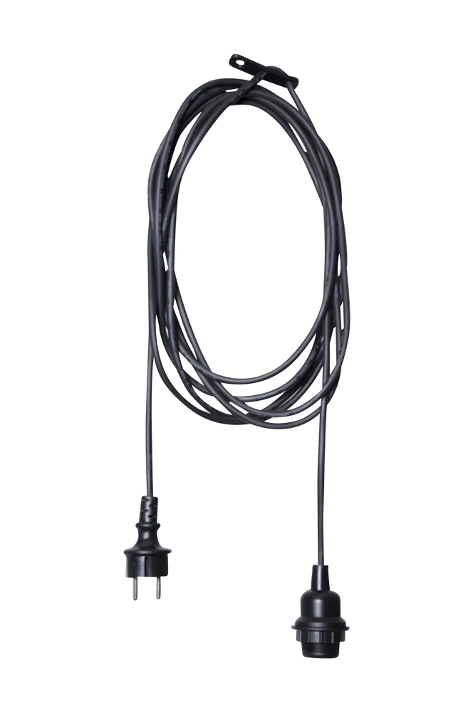 Flex Out lampeoppheng utendørs, 250 cm – Svart – Belysning | m v:2425701 Flex Out lampeoppheng utendørs, 250 cm – Svart – Belysning | m v:2425701