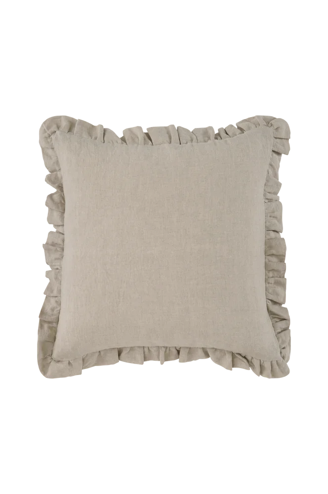 Putetrekk Candice Frill i vasket lin – Beige – Tekstiler | m v:6940826 Putetrekk Candice Frill i vasket lin – Beige – Tekstiler | m v:6940826
