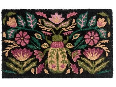 Dørmatte SELAWIK Flerfarget 45 x 75 cm Blomst Kokosfiber v:268921 Dørmatte SELAWIK Flerfarget 45 x 75 cm Blomst Kokosfiber v:268921