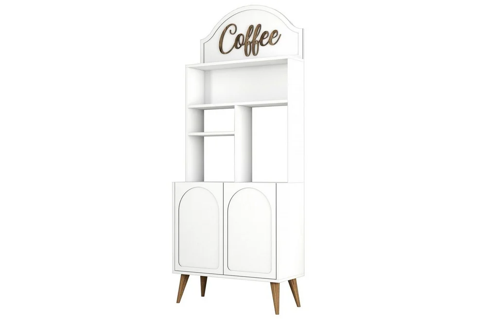 Bar Kaffeskap Hazim To Hvit / Valnøtt v:8714431 Bar Kaffeskap Hazim To Hvit / Valnøtt v:8714431