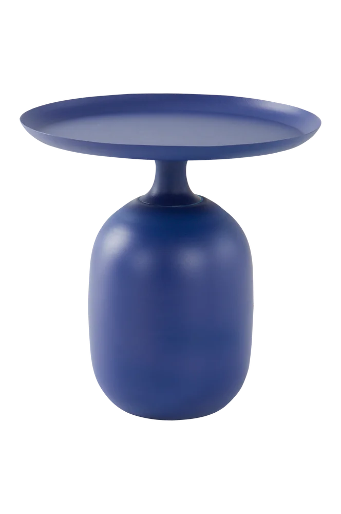 AMDEN sidebord diameter 49,5 cm – Blå m v:3157543