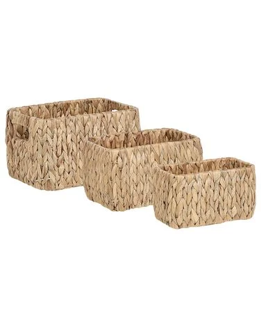 Sett med 3 kurver HANOI Flettverk Naturlig v:956806