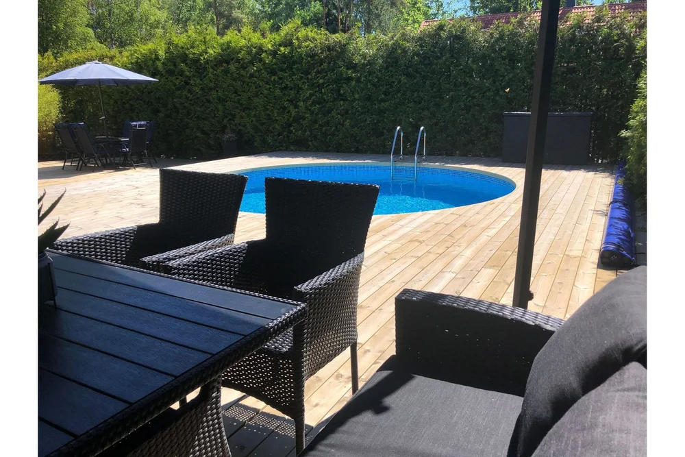 Stålveggbasseng Premium Rund 3,5×1,2m Innebygd L:Carrara 0. v:8679988