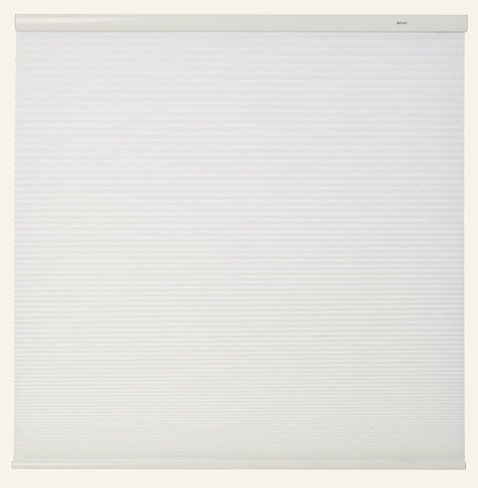 Lysfilt. dobbel plisségardin hvit – 80×210 cm v:3096591