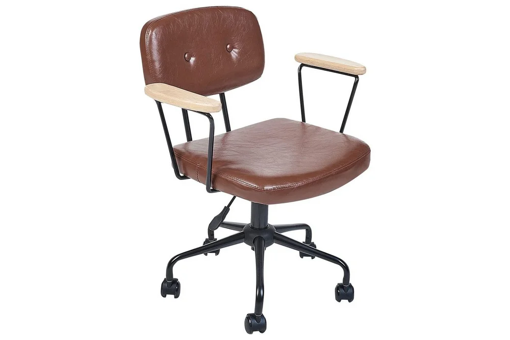 Kontorstol Algerita Brun v:5929969