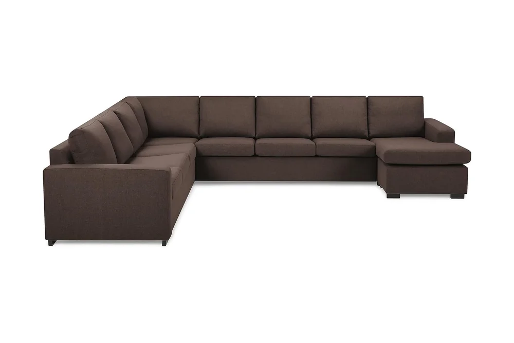 Crazy 7-seters Vendbar U-formet XX-Large Hjørnesofa med Divan i Stoff v:7955747 Crazy 7-seters Vendbar U-formet XX-Large Hjørnesofa med Divan i Stoff v:7955747