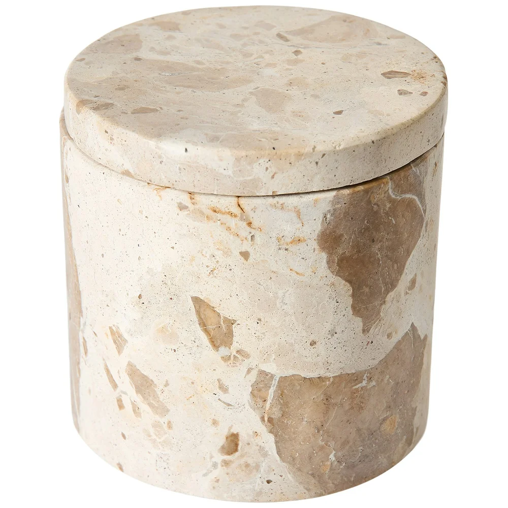 Vita Krukke Med Lokk Marmor, Seashell v:7352641 Vita Krukke Med Lokk Marmor, Seashell v:7352641