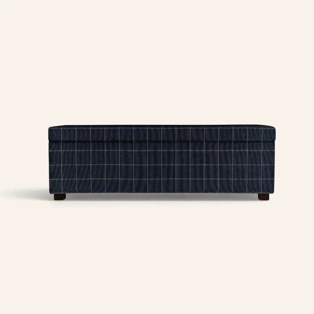 Sengebenk multi svart – 145x46x47 cm v:9999920