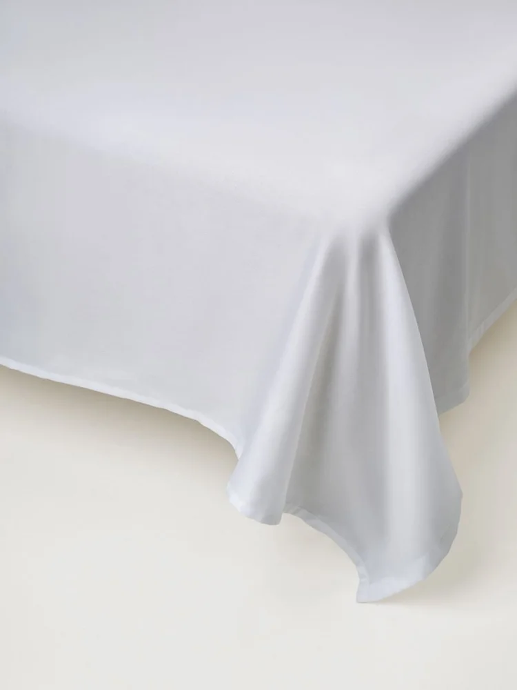 Flatt bomullslaken hvit – 150×260 cm v:7104187