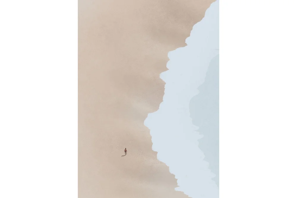Poster Beach 50x70 cm v:8158103