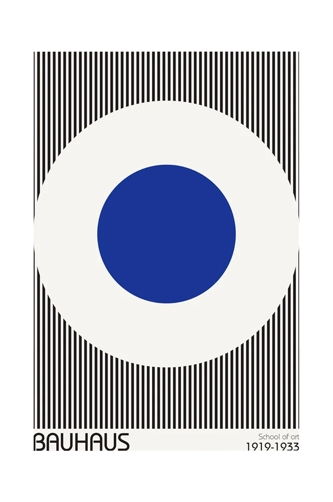 Poster Bauhaus 5 – Blå – Dekor | m v:3115753 Poster Bauhaus 5 – Blå – Dekor | m v:3115753