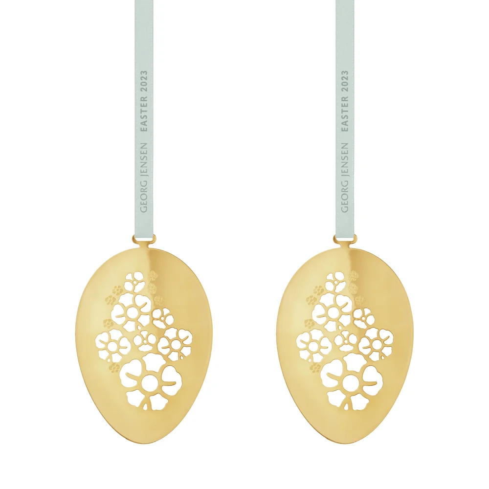 Georg Jensen påskeegg med oppheng 2023 2-pakning v:5062878