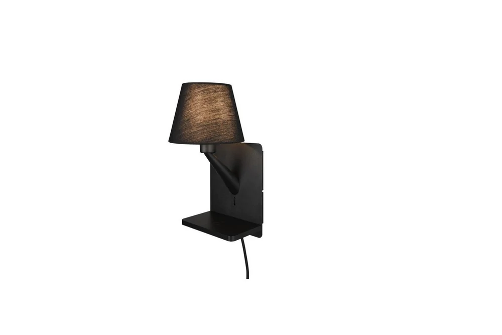 Vegglampe TRIO Comfort Matt svart v:3578175