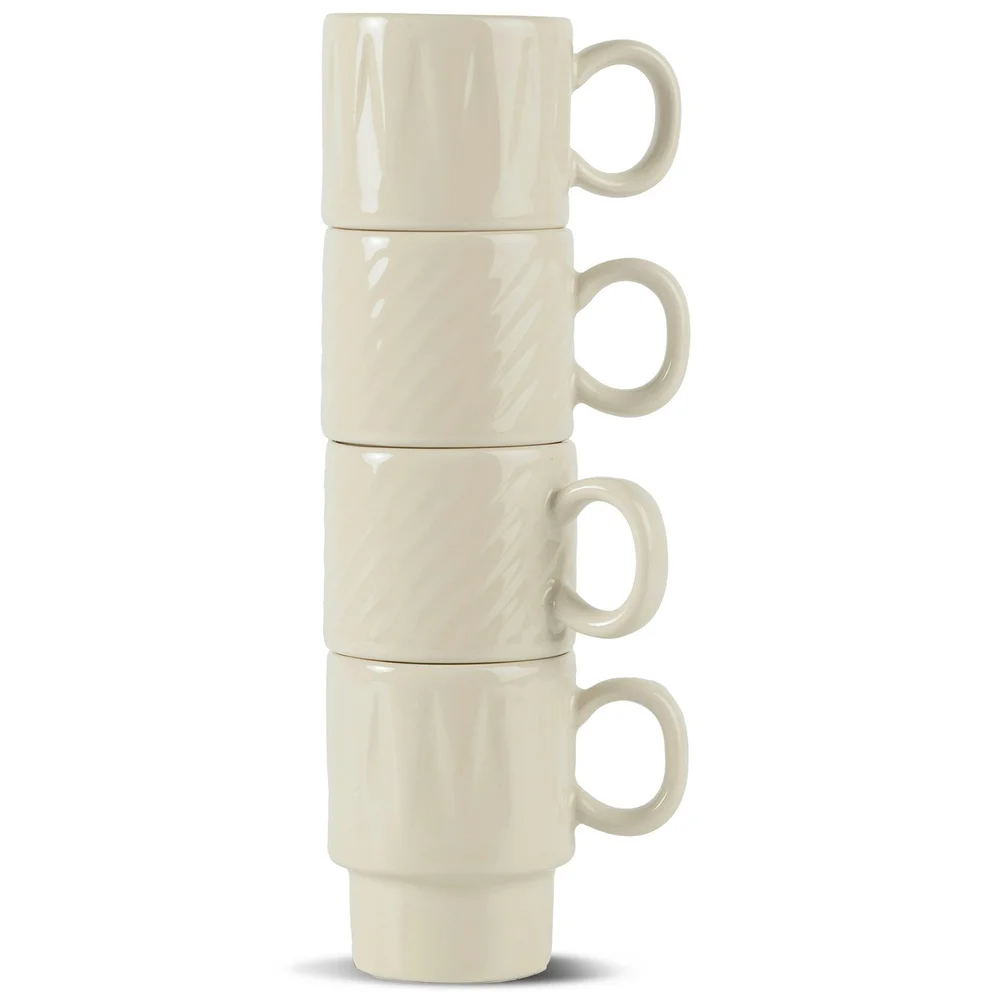 Coffee & More Espressokopper 4-pk, Beige v:5979042
