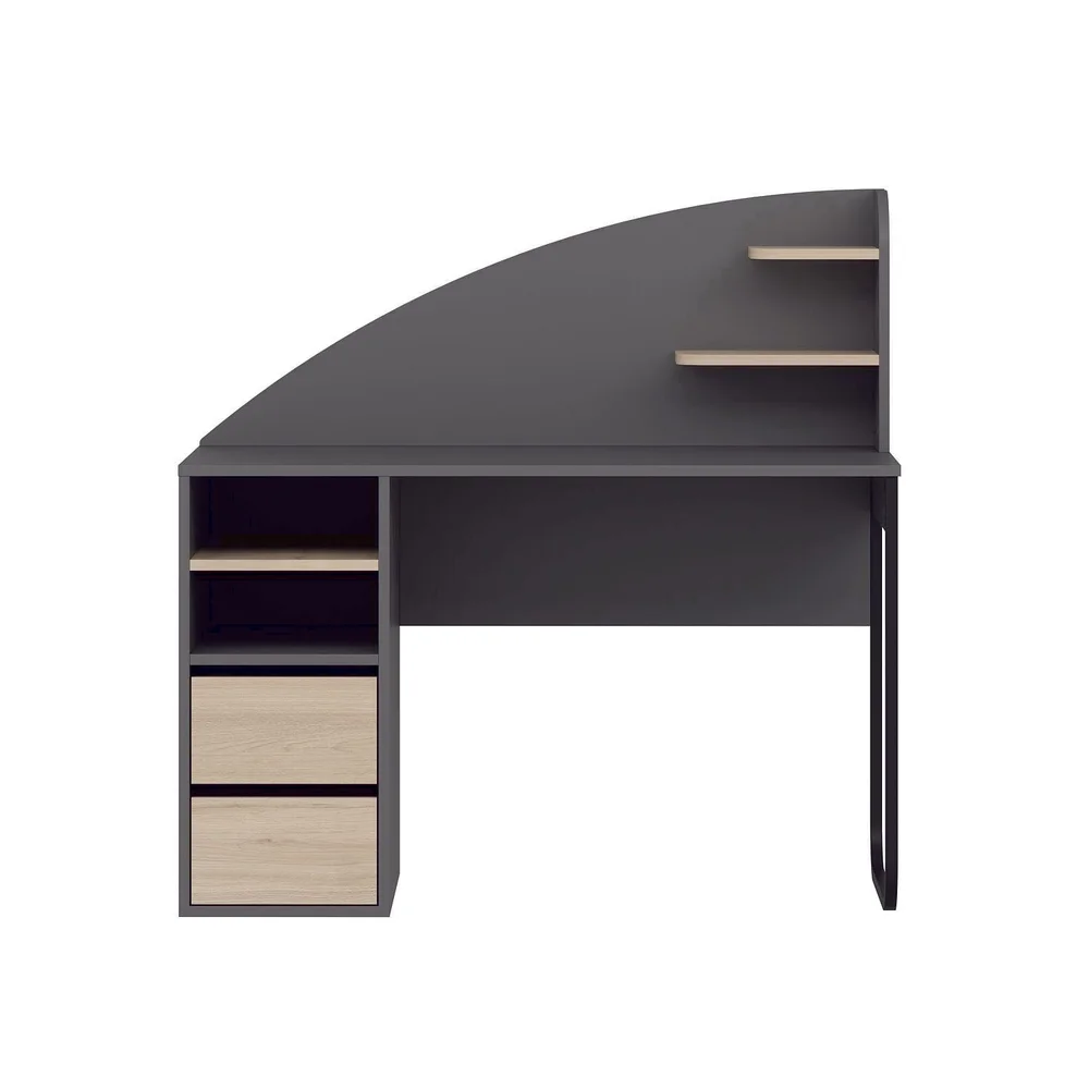 Skrivebord Kalune Design Mirel (120 x 120 x 60 cm) Antrasitt valnøtt v:3968123