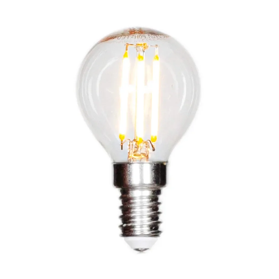 Filamentlampe LED dimbar kule E14 4W v:1423045 Filamentlampe LED dimbar kule E14 4W v:1423045