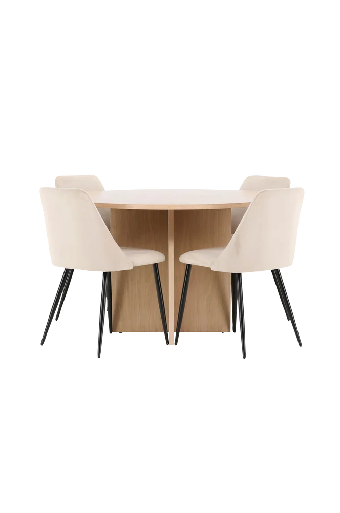 Spisebord Strada med stol Night - Beige m v:8151678