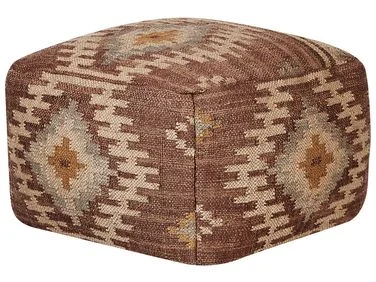 Puff BEEL Jute Flerfarget v:6394120