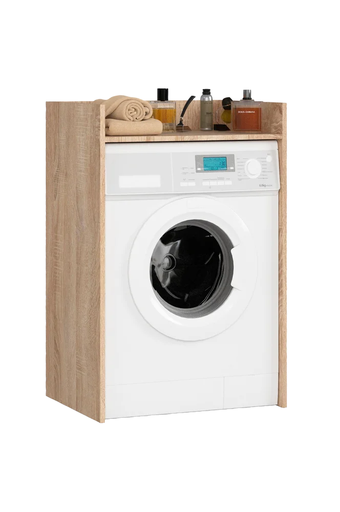 Akord Fin Ramme til vaskemaskin – Brun m v:7965528 Akord Fin Ramme til vaskemaskin – Brun m v:7965528