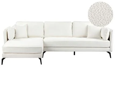 Hjørnesofa 3-seter ALTAN Bouclé Off white Høyrevendt v:4417523 Hjørnesofa 3-seter ALTAN Bouclé Off white Høyrevendt v:4417523