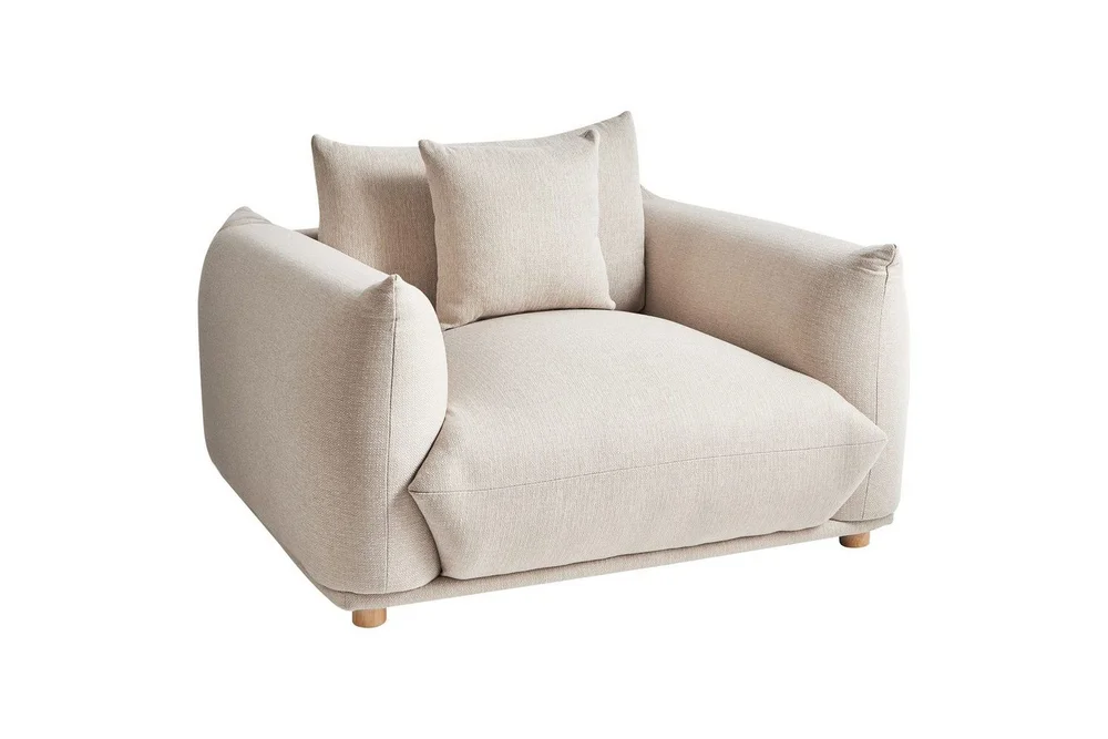 Fåtölj Beige, Brun v:7808681