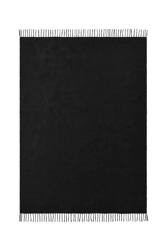 Bomullsteppe Flora - Svart - Tepper | m v:1174375