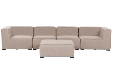 Hagesofa med fotskammel 4-seters AREZZO Beige v:5867356 Hagesofa med fotskammel 4-seters AREZZO Beige v:5867356